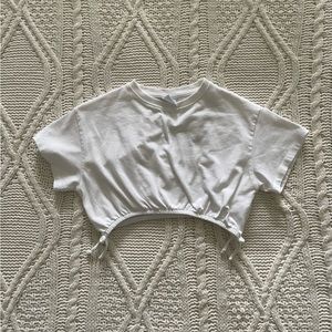 ZARA! T-SHIRT WITH BOWS, WHITE - 9 YEARS (52,8 INCHES)